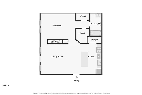 Floor plan Studio