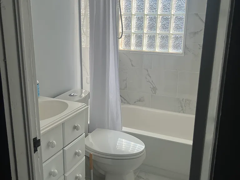 Remodeled bath.