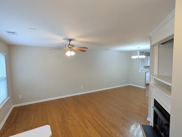 View of Living Room from front door