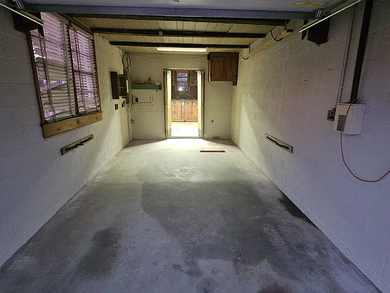 Attached garage with door openers