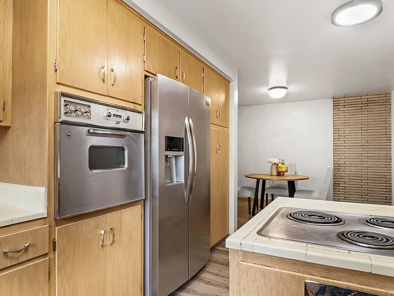 EASY TO WORK IN KITCHEN. New stove ordered and received! Well designed space !