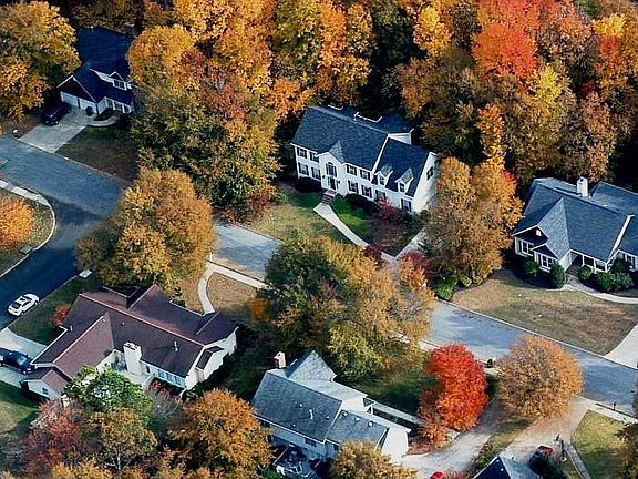 Arial view in Autumn