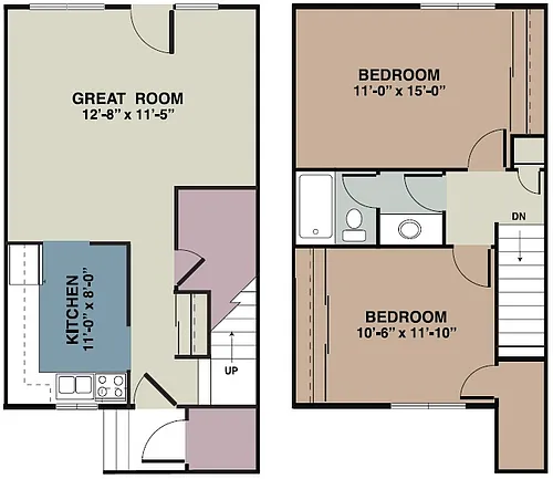 Floor plan 2 Bedroom