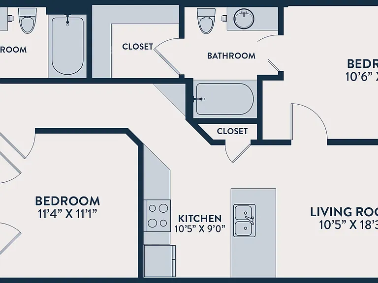 B2-Two Bedroom Two Bath B2-Two Bedroom Two Bath
