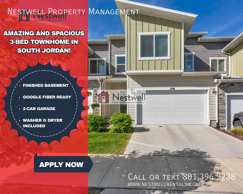 Amazing and spacious 3-bed townhome in South Jordan! — Photo 1