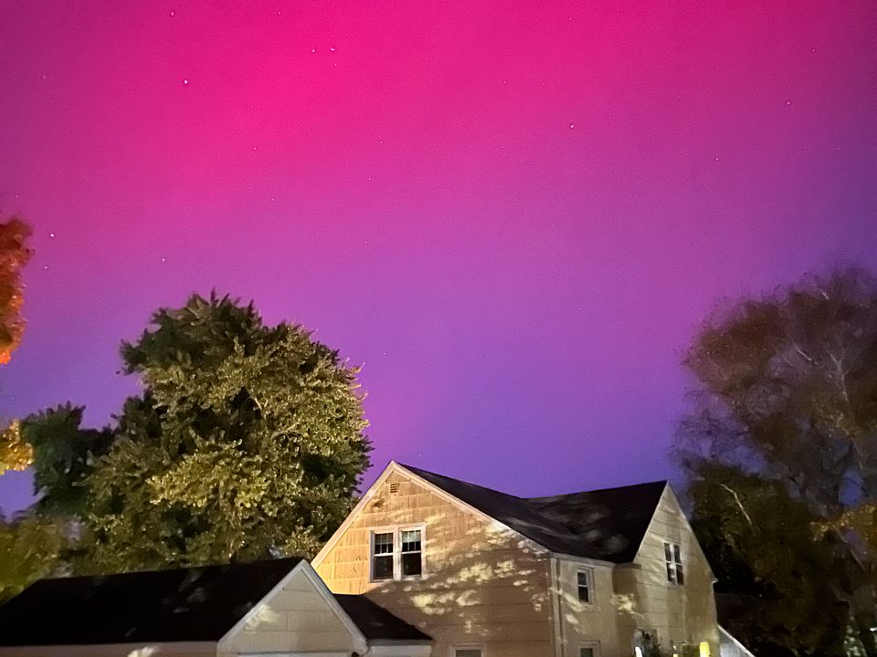 Exterior during Northern Lights