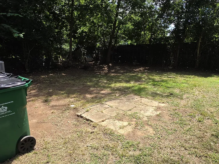 Rear of property