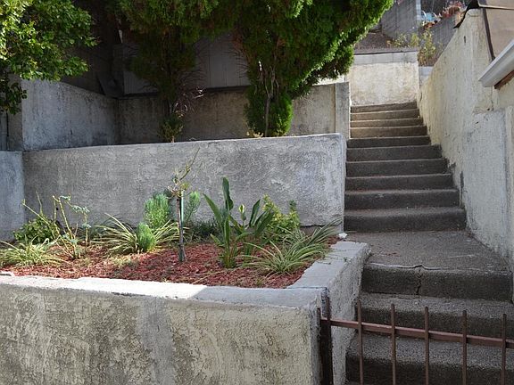 Steps to the back terrace