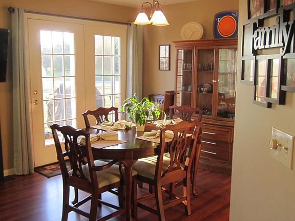 Dining Room leads to patio