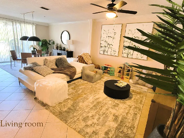 Living room - Leased UNFURNISHED