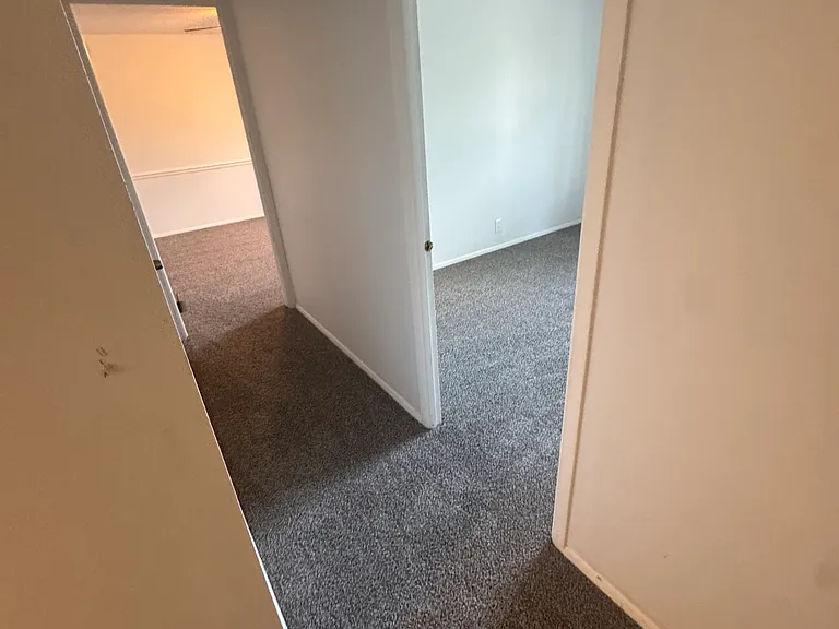 Hall, with new carpet.