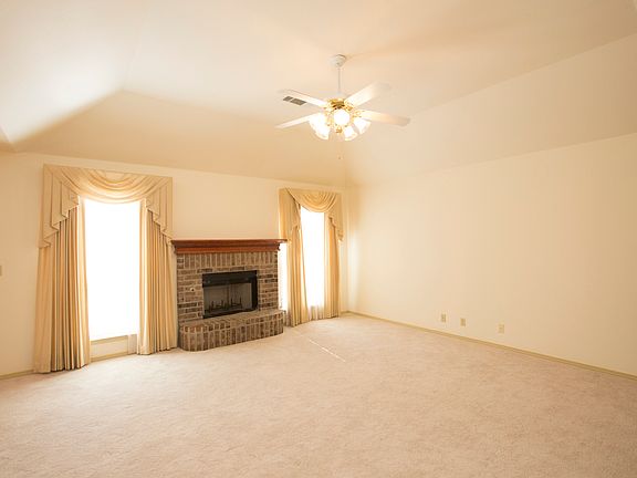 Open Family Room with Mansard Ceiling