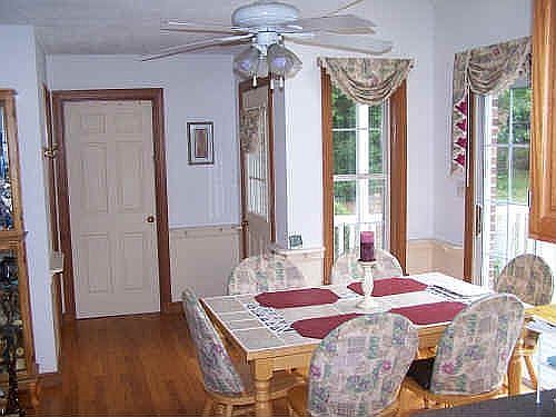 View of dining area toward utility room