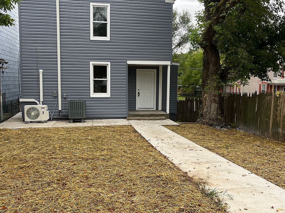 Back of building-rear entrance for unit #A