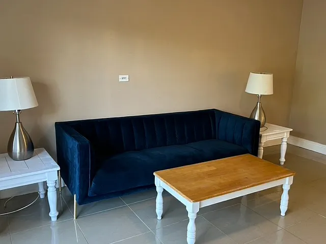 furnished living room