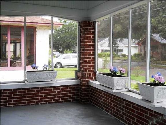 Screened porch for visiting with neighbors.