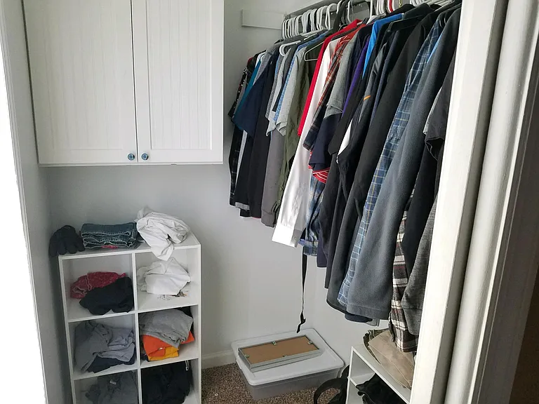 Ample closet space