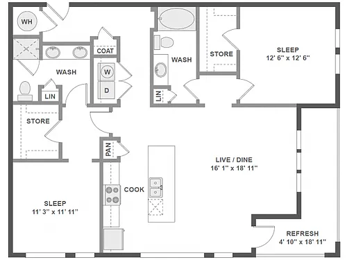 Floor plan Piedmont