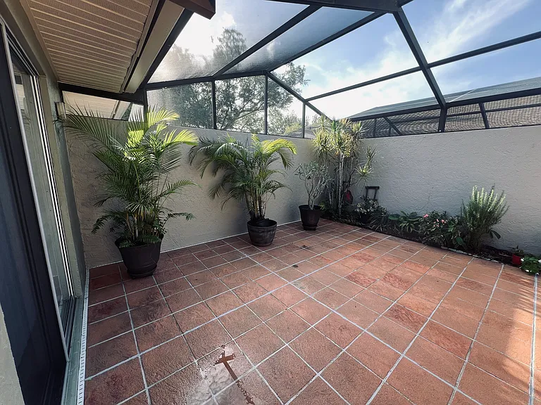 Patio from living room sliding door.