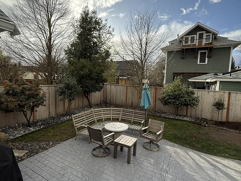 Backyard patio