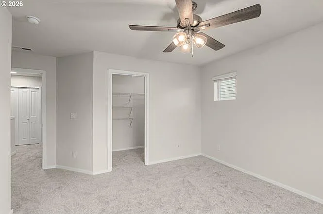 Master Bedroom with large walk in closet