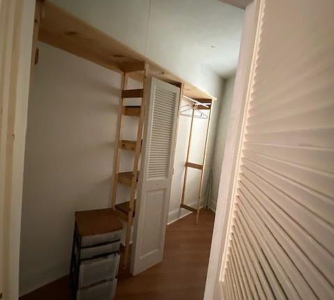 Closet in big bedroom.