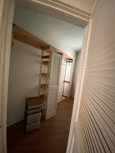 Closet in big bedroom.