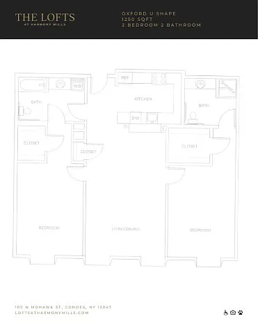 Floor plan Oxford U - Fallsview