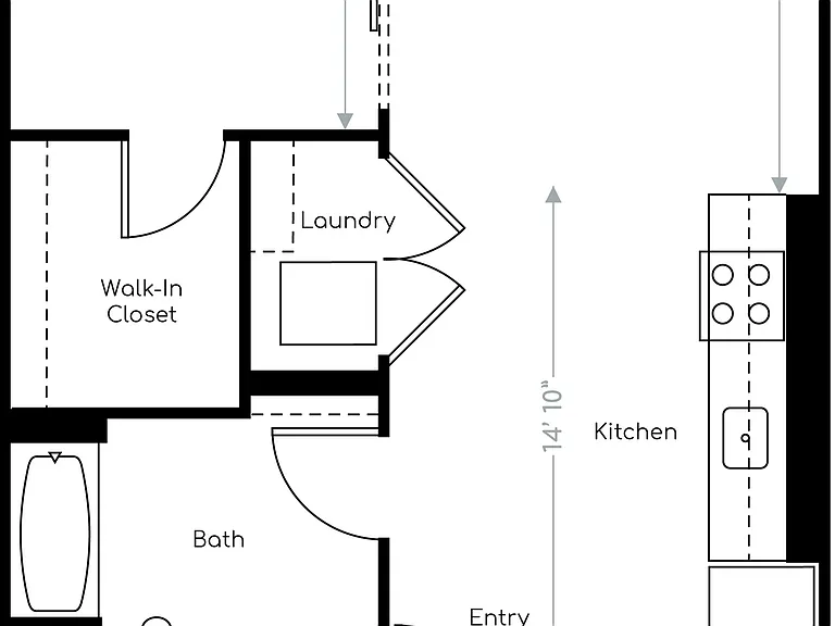 One Bedroom - C One Bedroom - C