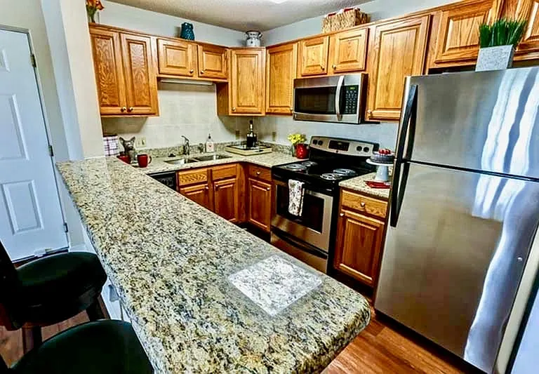 State-of-the-Art Kitchen with Stainless Steel Appliances