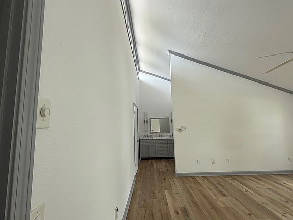 View into primary bedroom