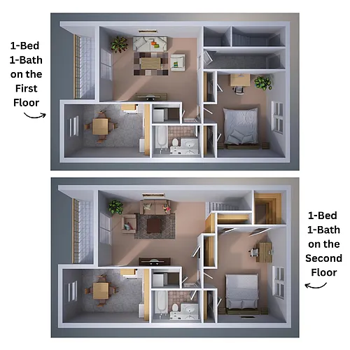 Floor plan One-Bedroom Apartment