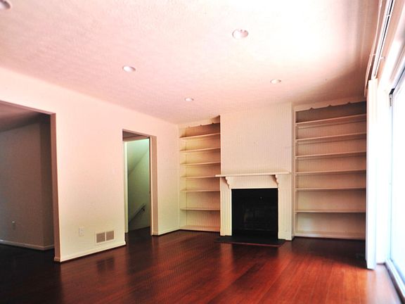 Living room with fireplace