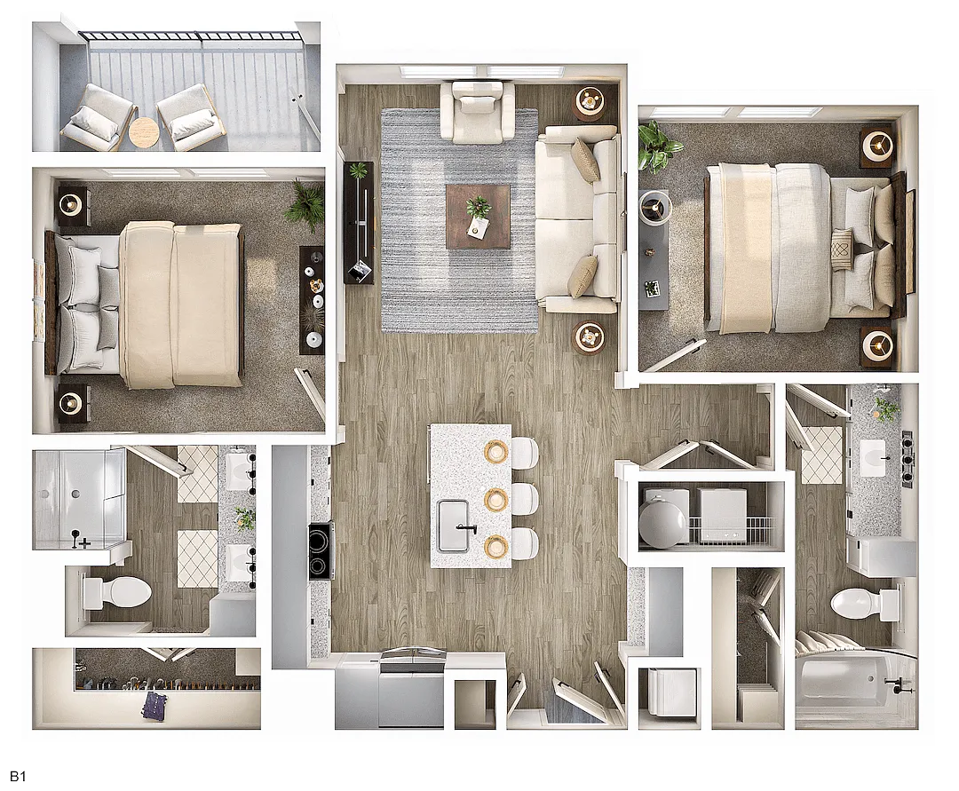 Floor plan B1