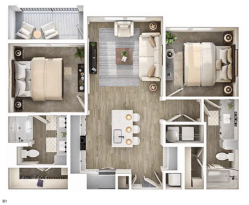 Floor plan B1