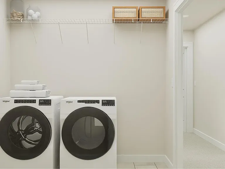 Second Floor:
Laundry room