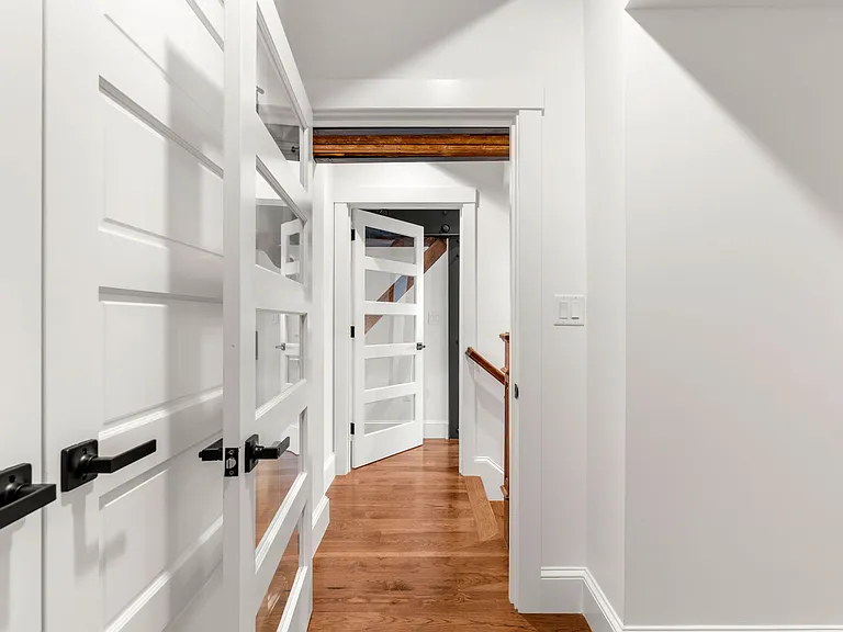 Master Bedroom hall and interior glass doors