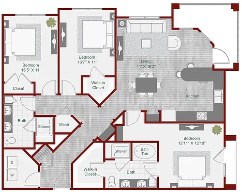 Floor plan C3-1