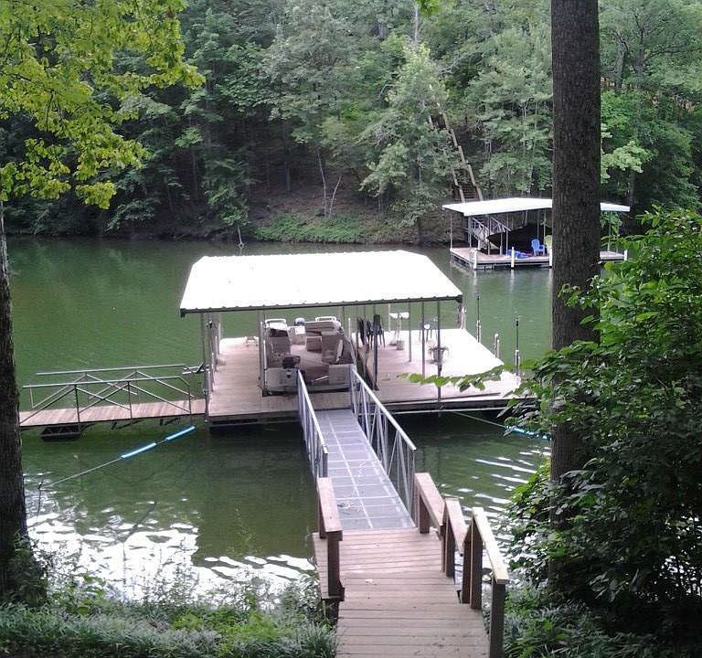 covered boat dock