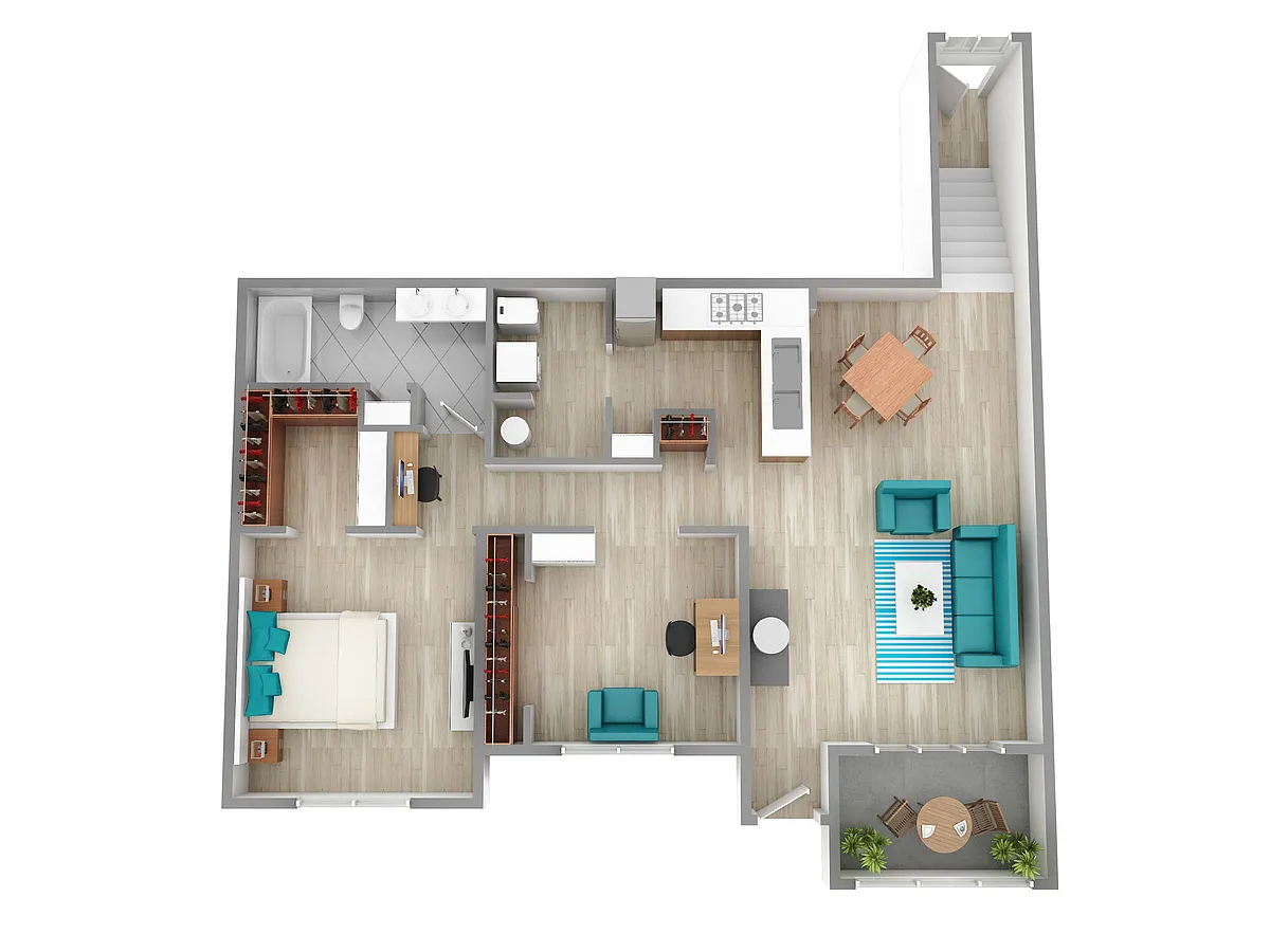 Floor plan A1H Den