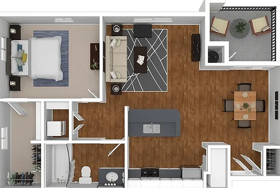 Encanto - Riviera - 1 Beds - 1 Baths - 777 Sq. ft.