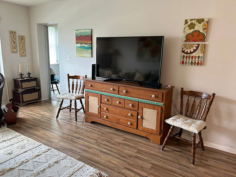 huge TV living room