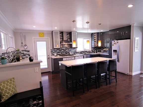 Kitchen and eating area