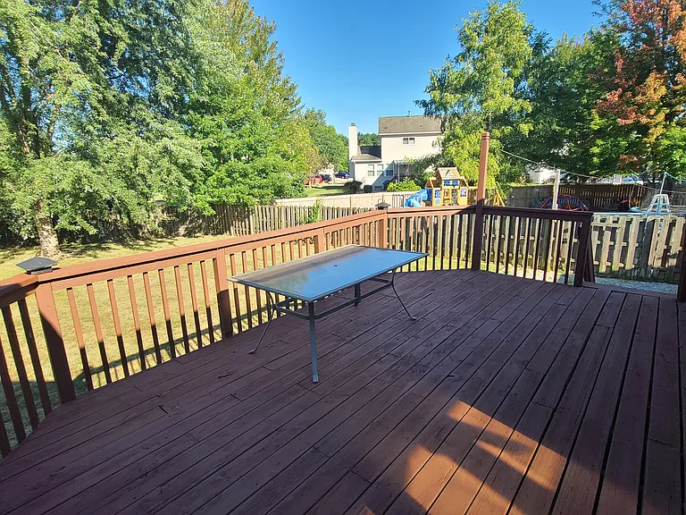 Large private patio
