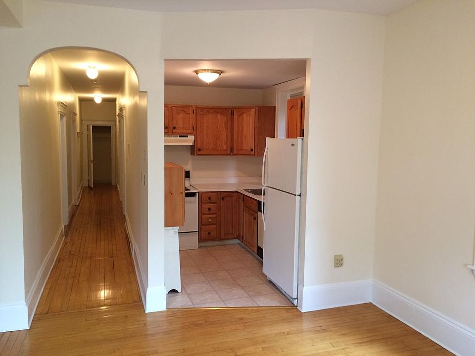 Kitchen and hall to entry door