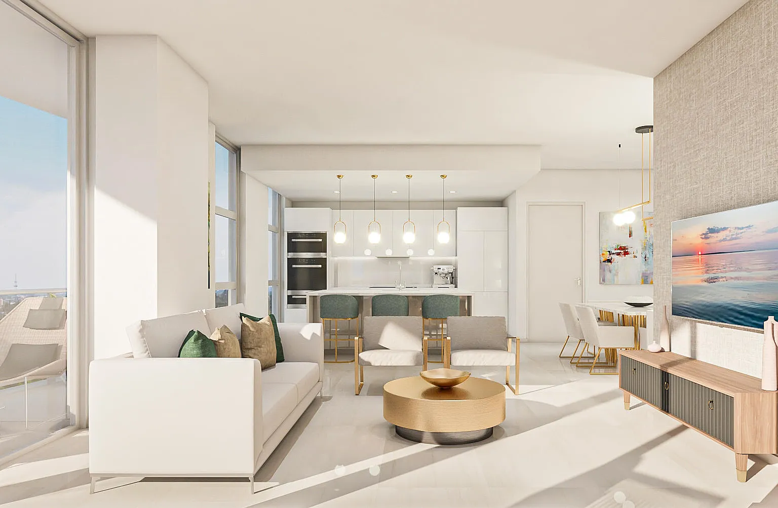 1 bed, 1.5 bath, 1119 sqft, $5,500 — Photo 3