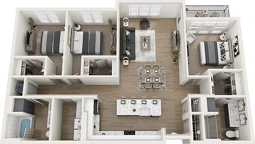 Floor plan Wood