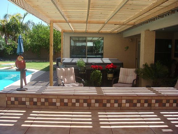Back patio from west