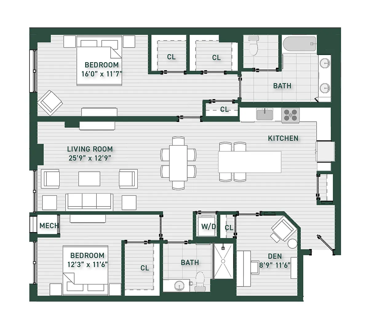 Floor plan B8D