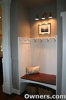 Charming entry bench